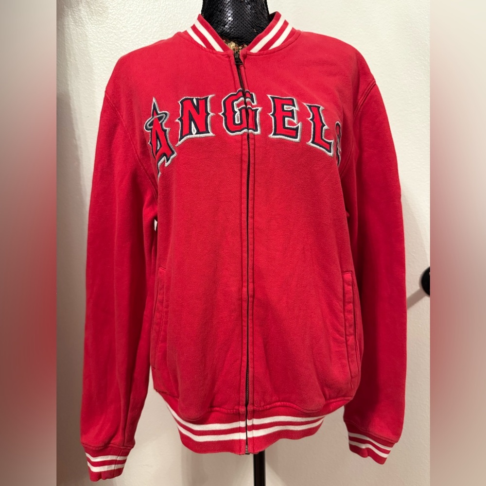 47 Anaheim Angels Zip-Up Sweater Size Small